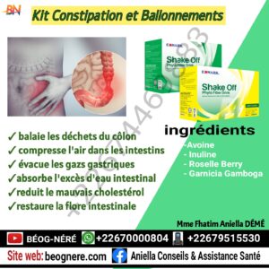 Edmark kit constipation et ballonnements