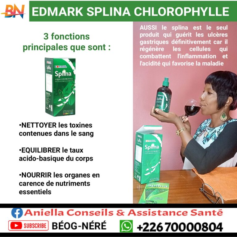 Sotp ulcère avec le Splina Liquid Chlorophyll Edmark